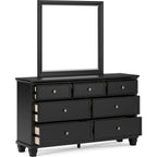 Lanolee 6 Piece Panel Bedroom - Black