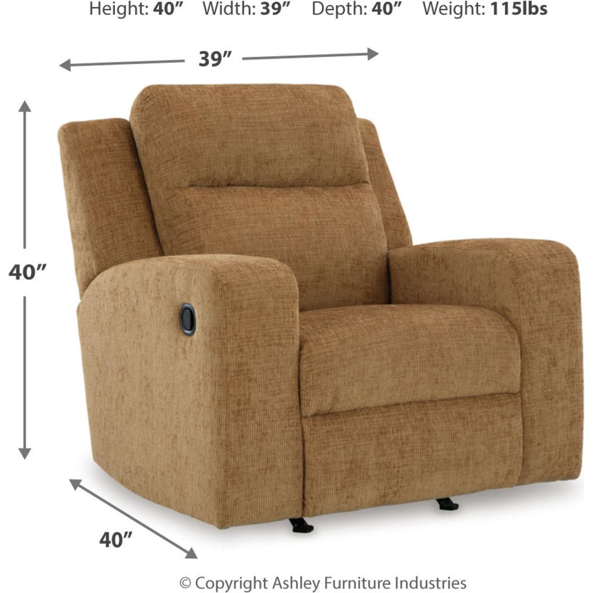 Kanlow Recliner - Honey