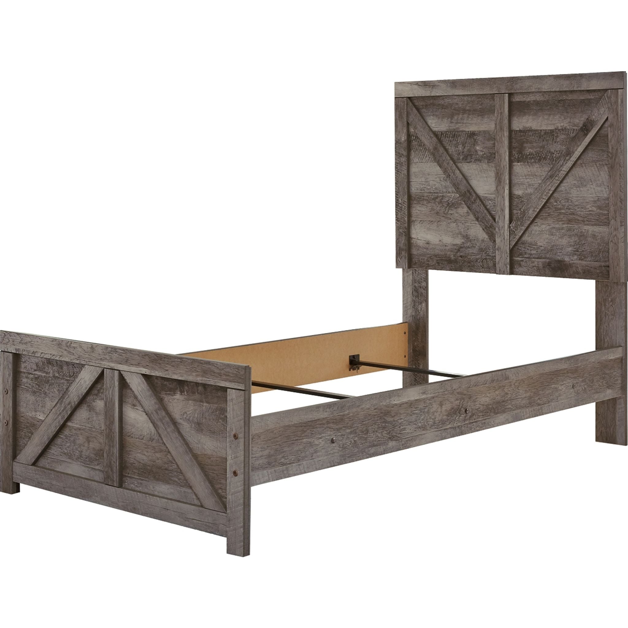 Wynnlow Crossbuck Panel Bed - Gray