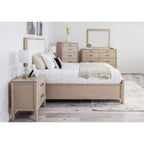 Ellesmere 6 Piece Full Storage Bedroom - Champagne/White