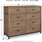 Tomtyn Dresser - Light Brown