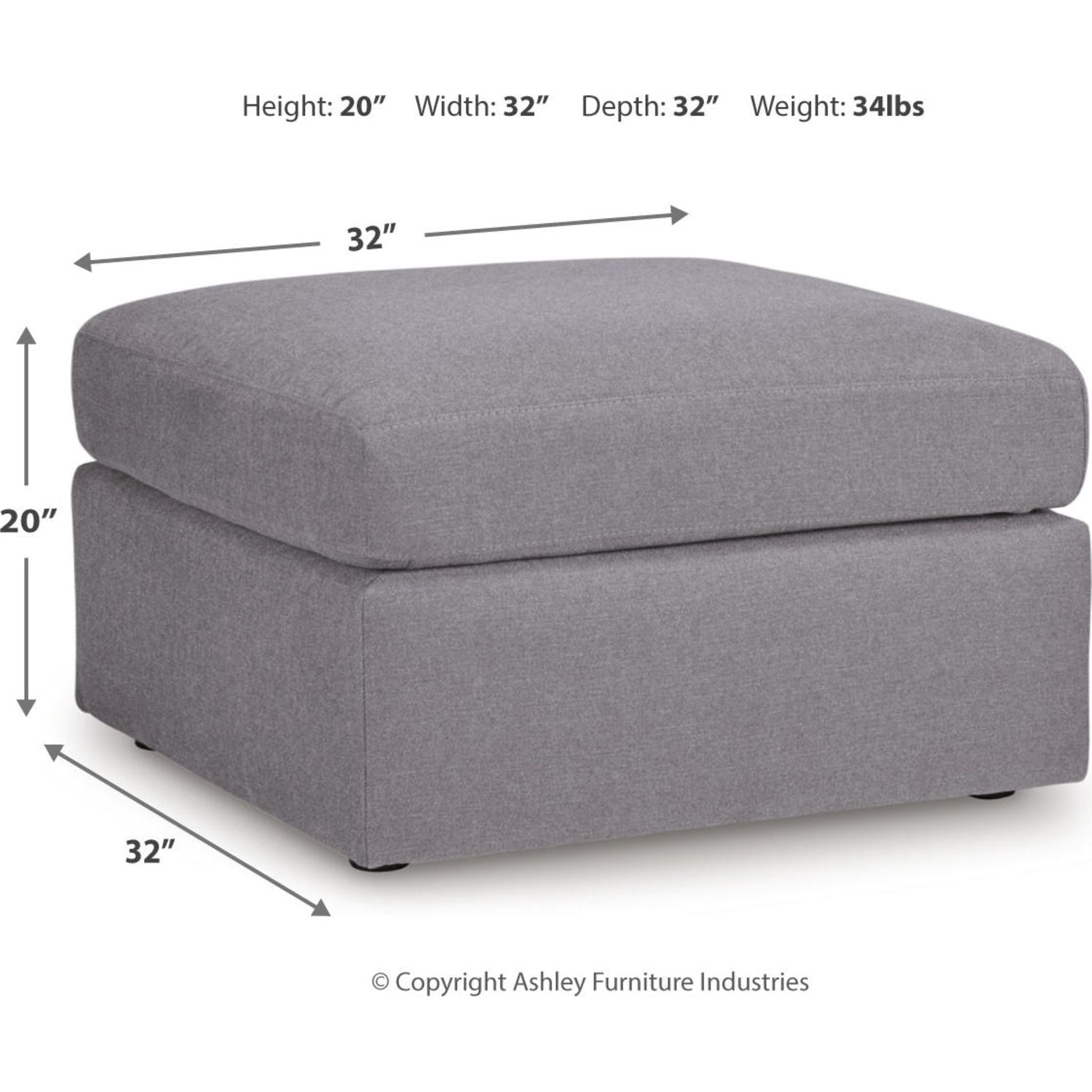 Modmax Oversized Accent Ottoman