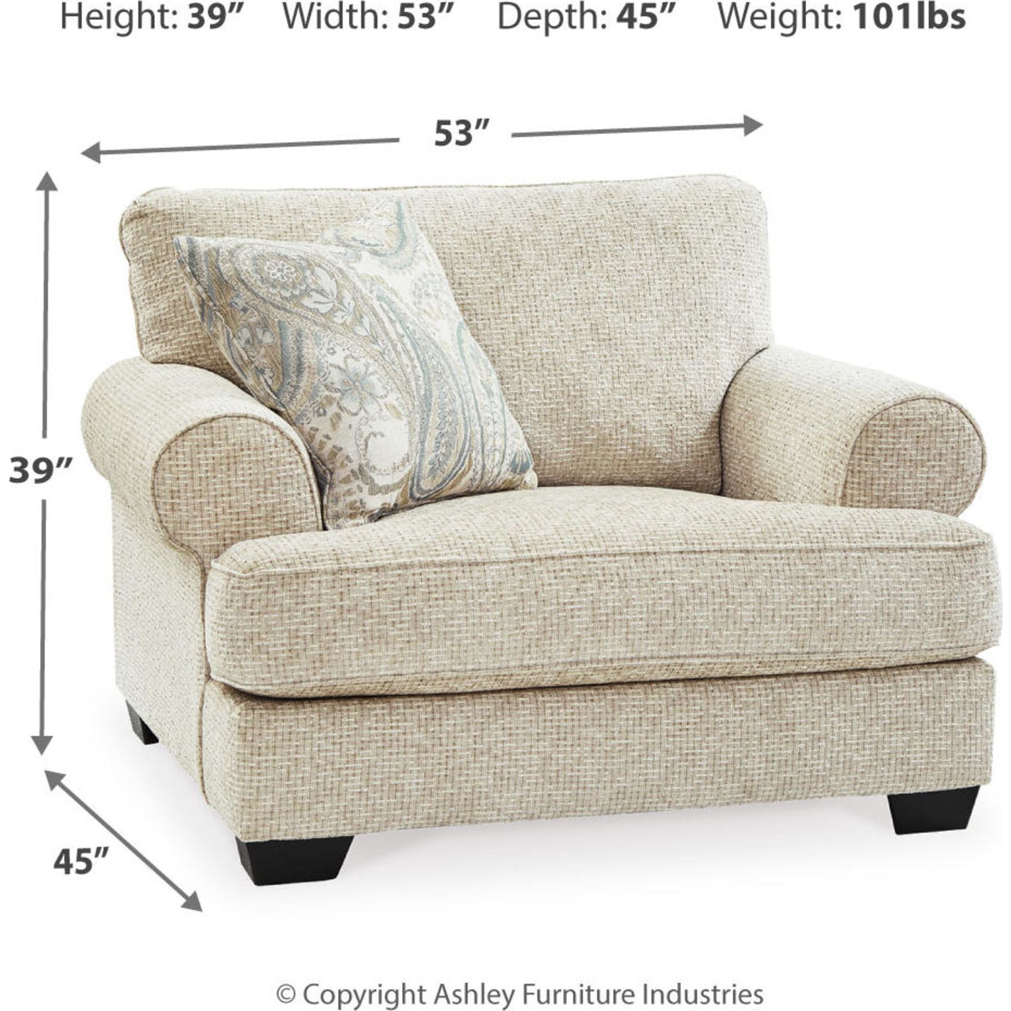 Monaghan Oversized Chair - Sandstone