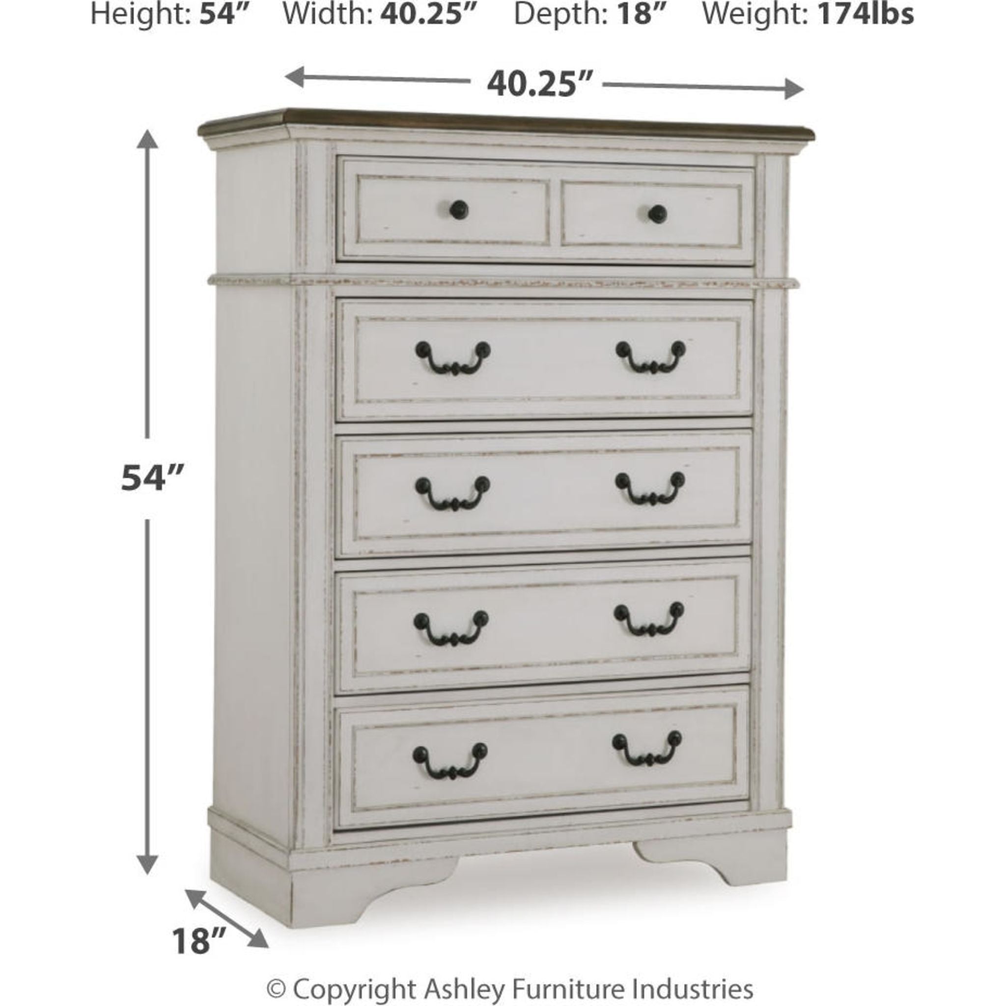 Blendon Chest - Two-tone
