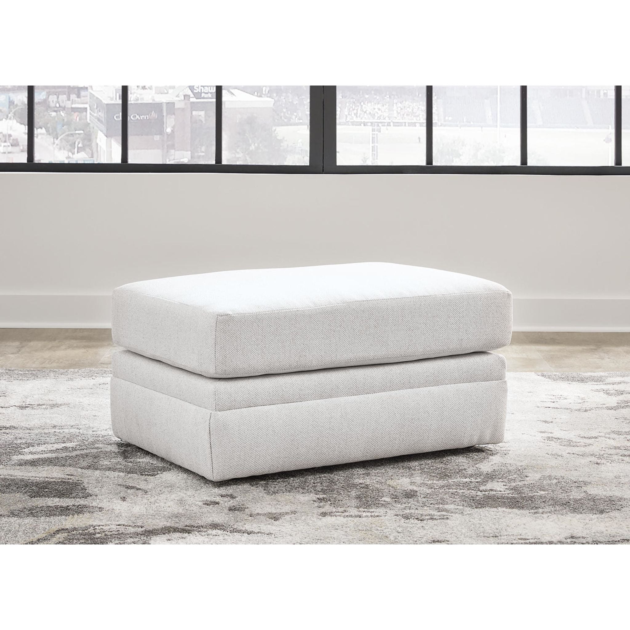 Maitelynn Ottoman - Chalk