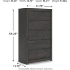 Fraluna Chest - Charcoal