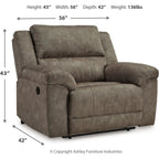 Laresview Oversized Recliner - Fossil