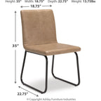 Pharwynn Dining Chair - Toast - (D446-02)