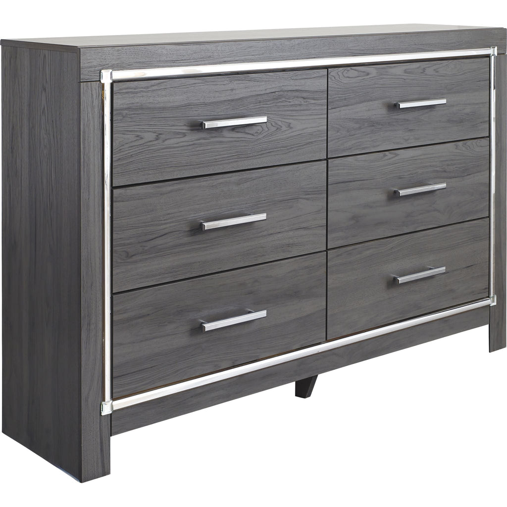 Lodanna Dresser and Mirror - Gray