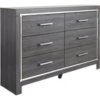Lodanna Dresser and Mirror - Gray