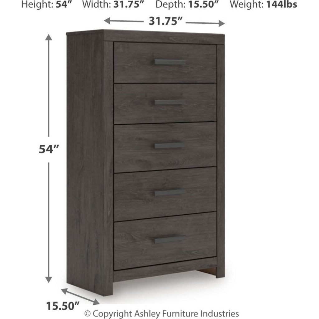 Prendonea Chest - Charcoal