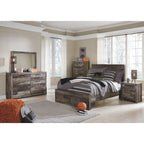 Derekson Panel Bed - Multi Gray