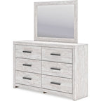 Cayboni Dresser and Mirror - Whitewash