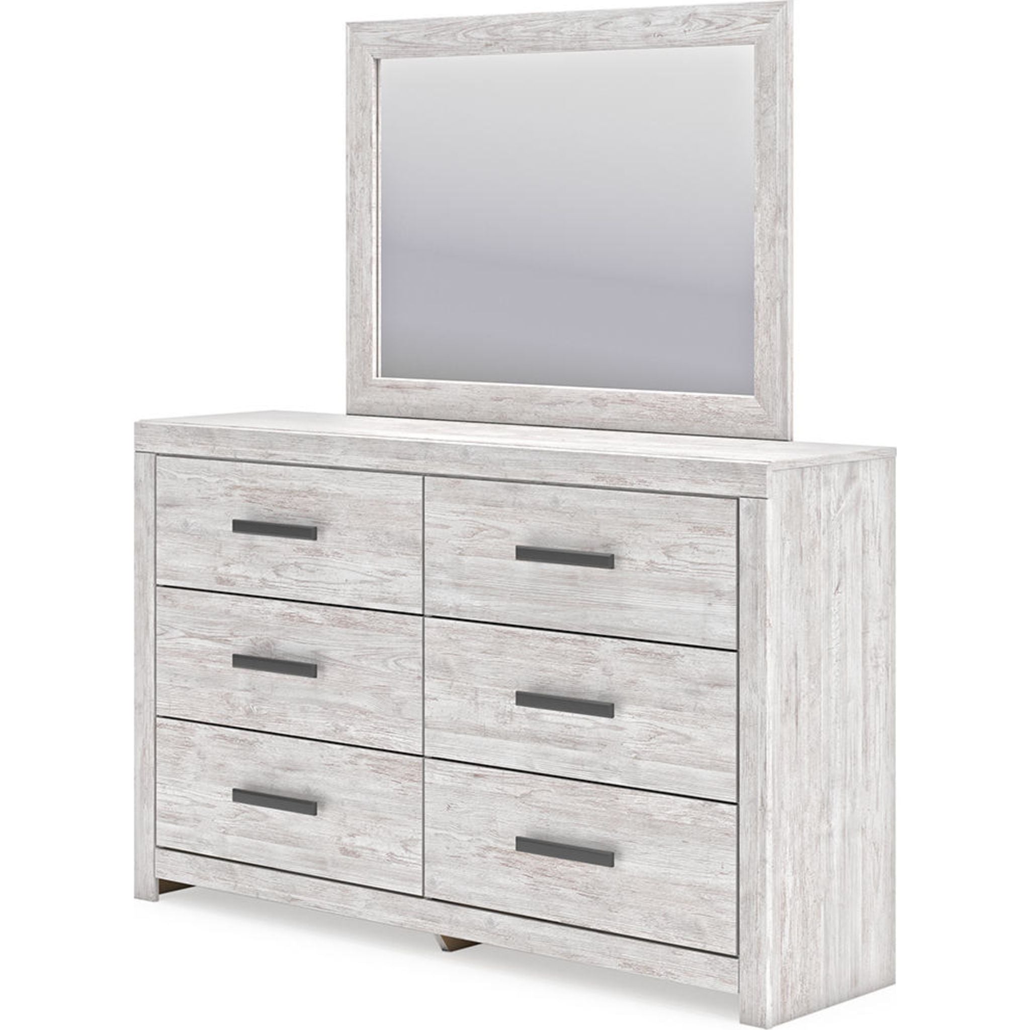 Cayboni Dresser and Mirror - Whitewash