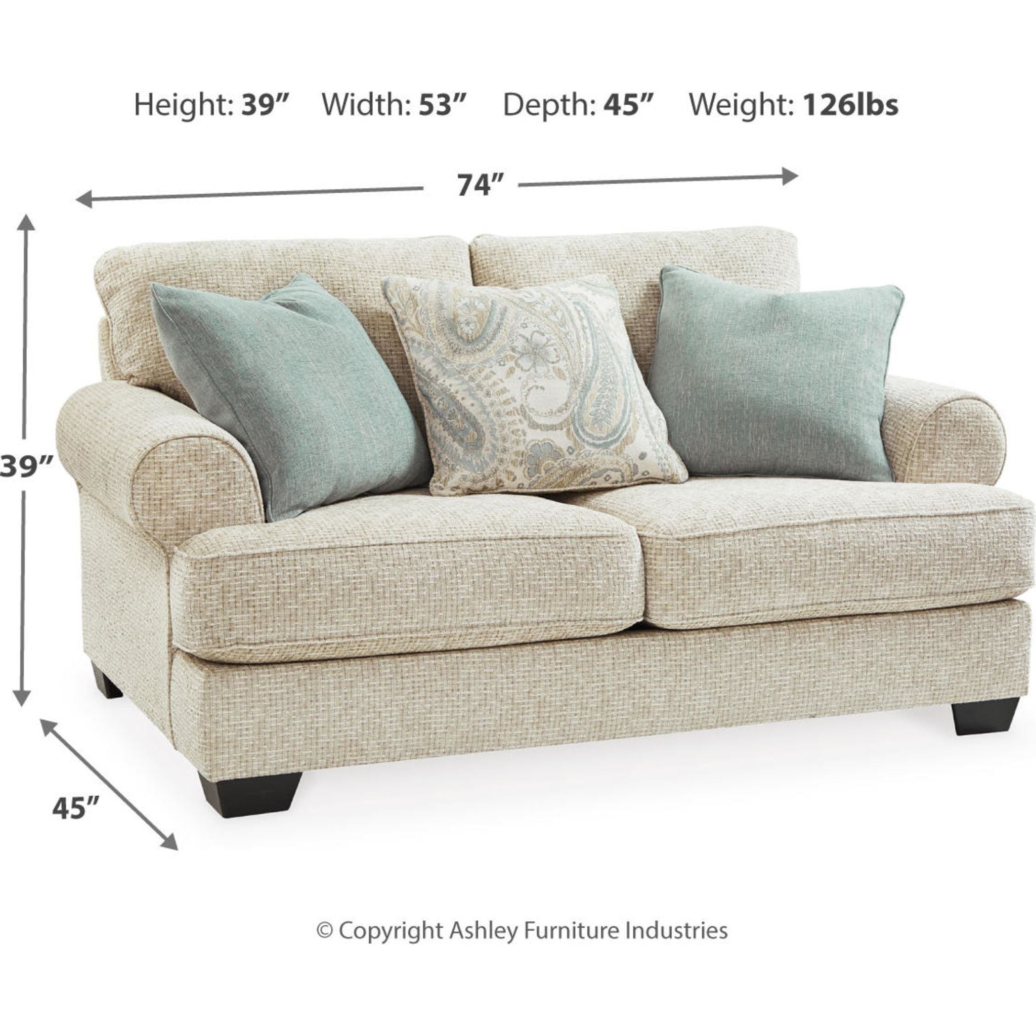 Monaghan Loveseat - Sandstone