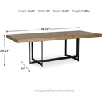 Tomtyn Dining Extension Table - Light Brown - (D622-35)