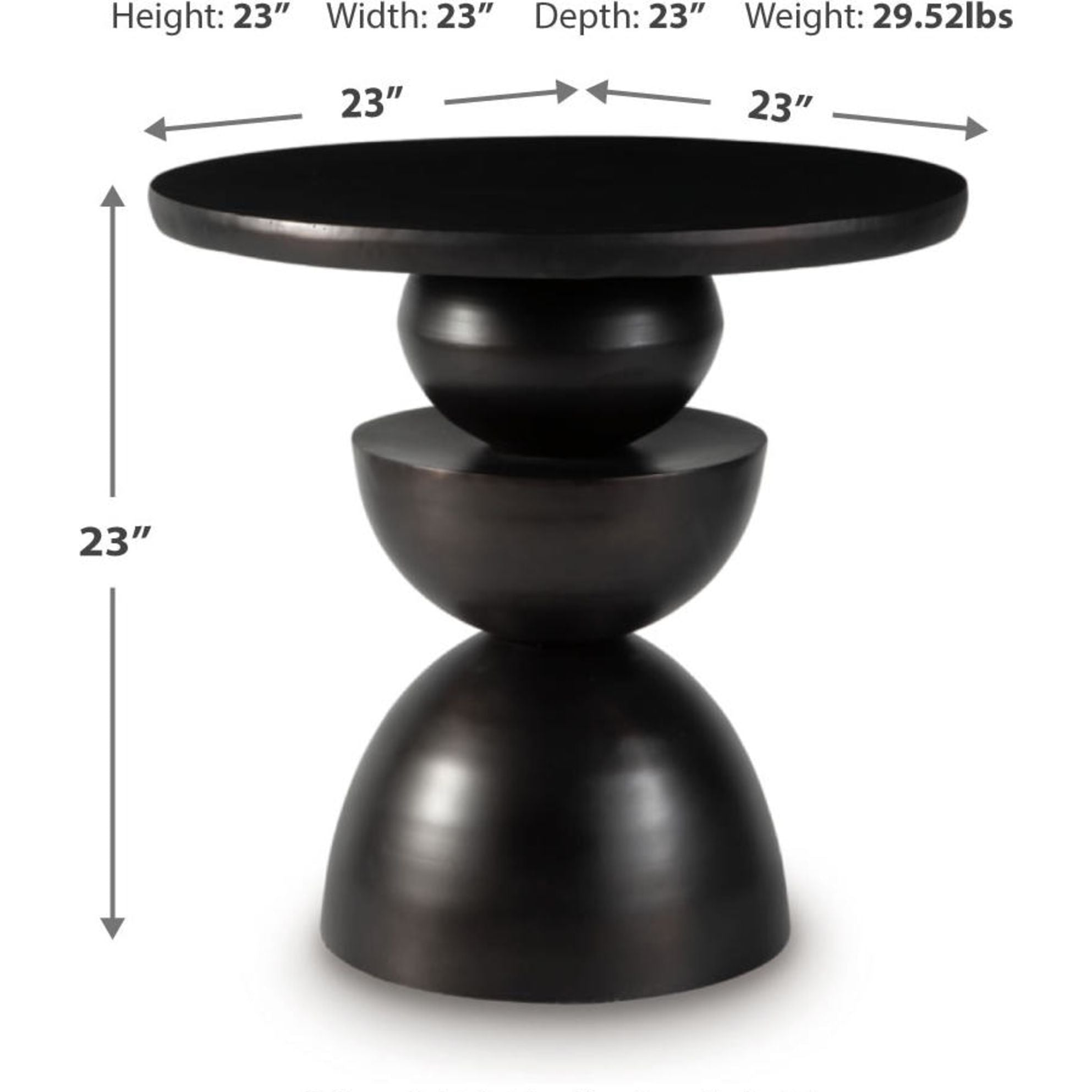 Kurtson Accent Table - Bronze Finish