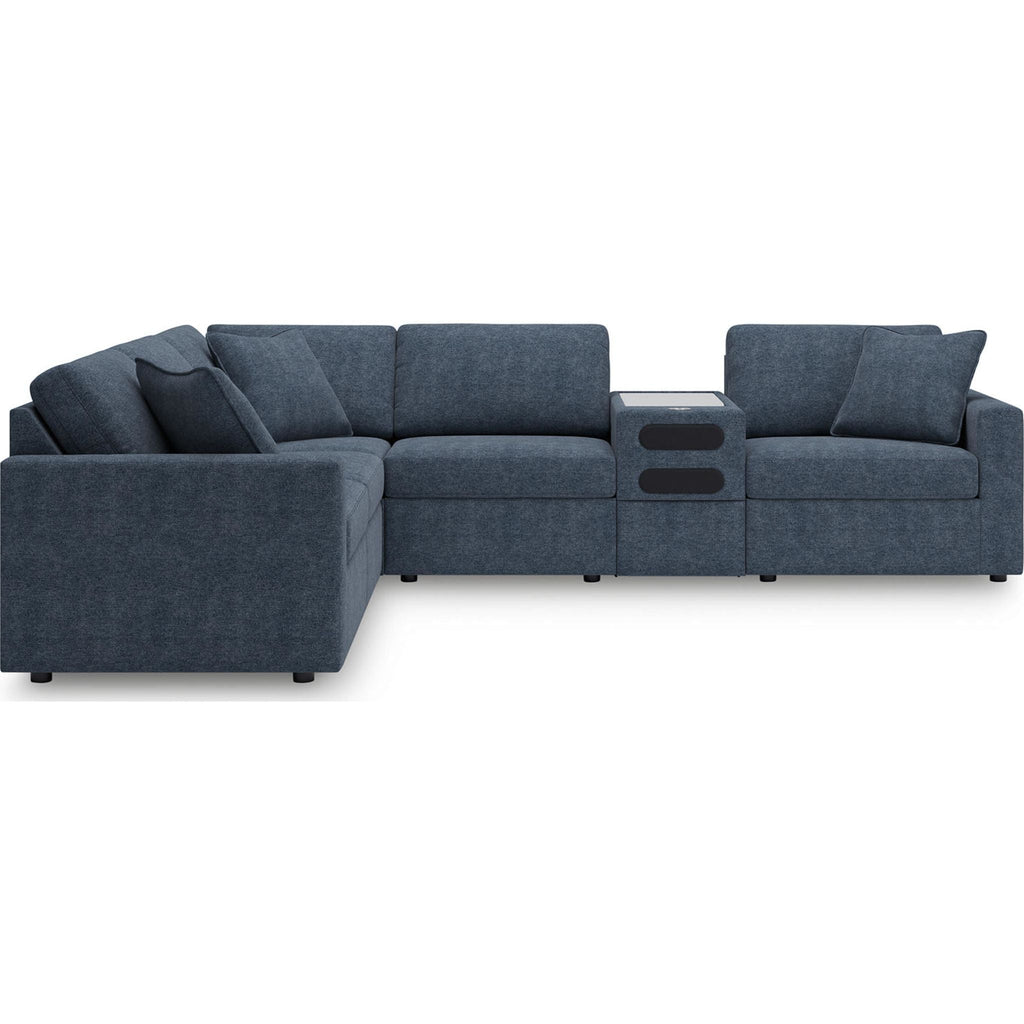 Modmax 6 Piece Modular Sectional with Audio Console