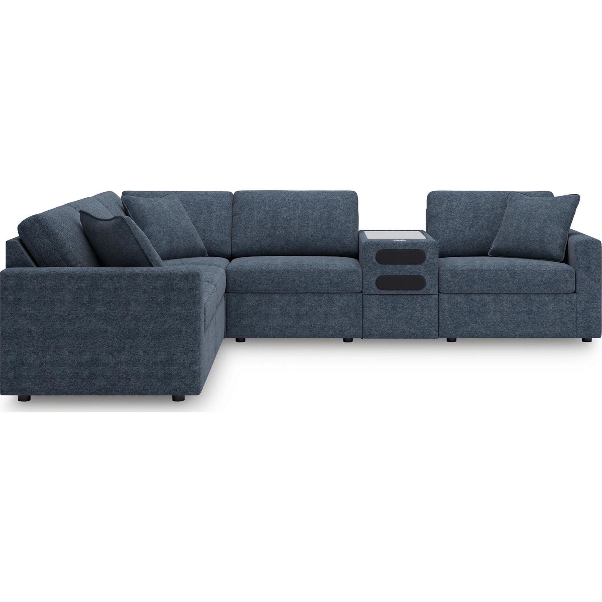 Modmax 6 Piece Modular Sectional with Audio Console