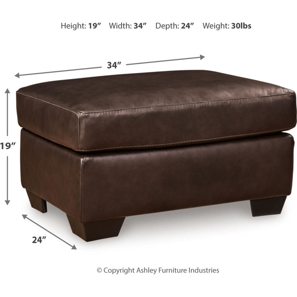 Santorine Ottoman - Dark Brown