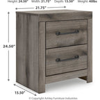 Graystorm Nightstand - Brown Gray