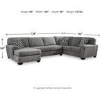 Birkdale Court 3 Piece Sectional with Chaise
