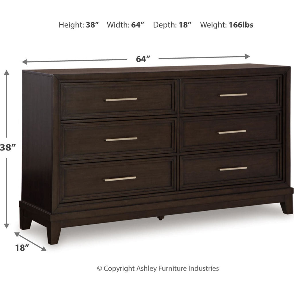Neymorton Dresser - Dark Grayish Brown