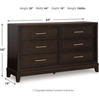 Neymorton Dresser - Dark Grayish Brown