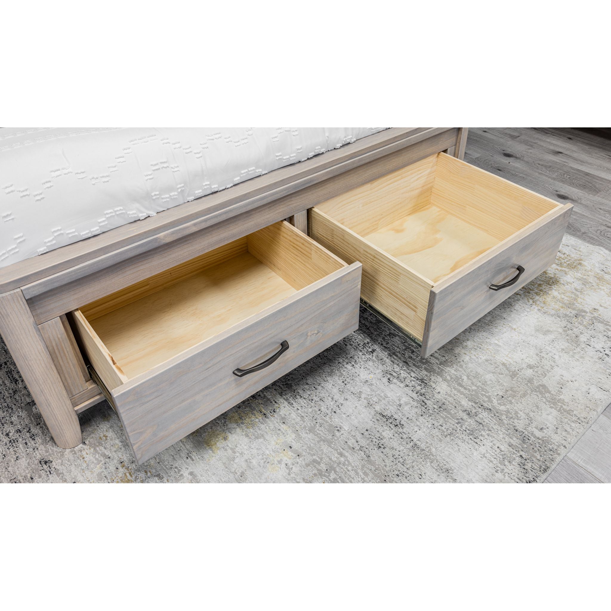 Ellesmere 6 Piece Sleigh Storage Bedroom - Champagne