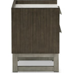 Arkenton Nightstand - Grayish Brown/White