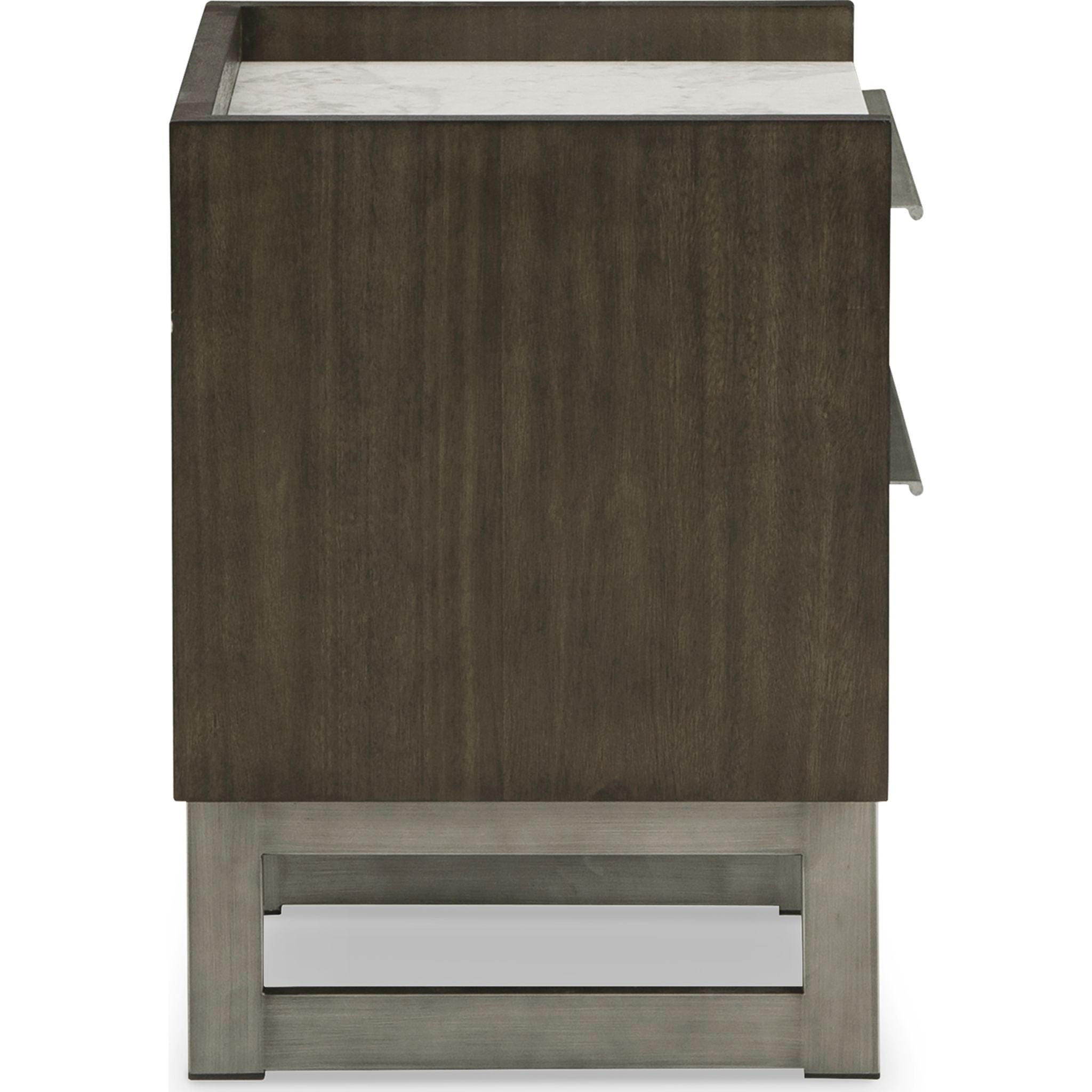 Arkenton Nightstand - Grayish Brown/White