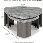 Surmour Stacked Coffee Table - Gray/Brown