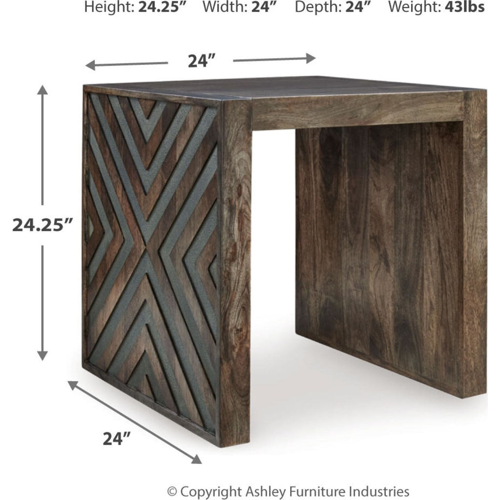 Dreggan End Table - Brown