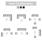 6 - Person Outdoor Sectional Seating Group with Cushions