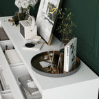 63W 9 Drawer Dresser Accent Dresser for Living Room Bedroom Chest