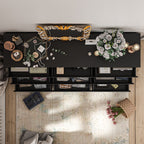 63W 9 Drawer Dresser Accent Dresser for Living Room Bedroom Chest