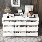 63W 9 Drawer Dresser Accent Dresser for Living Room Bedroom Chest