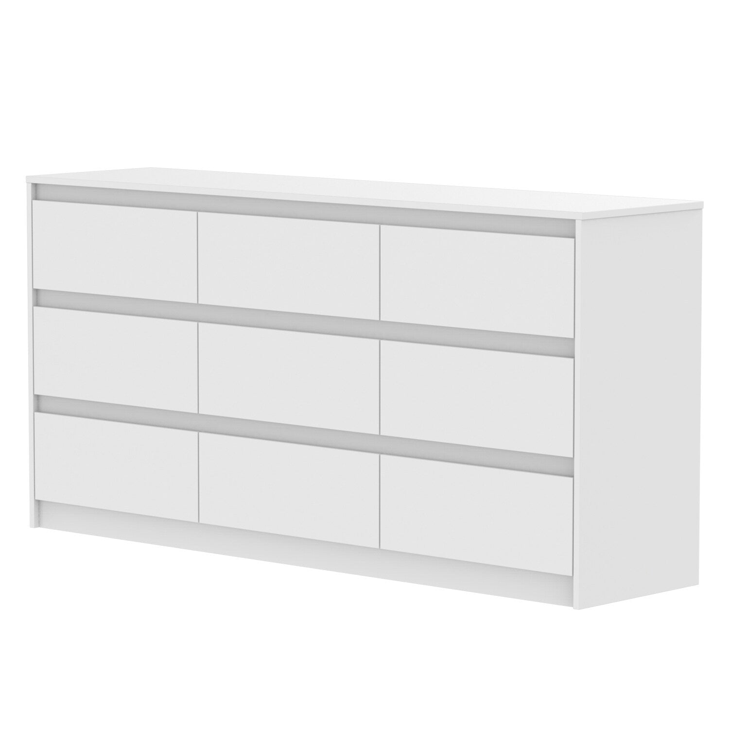 63W 9 Drawer Dresser Accent Dresser for Living Room Bedroom Chest