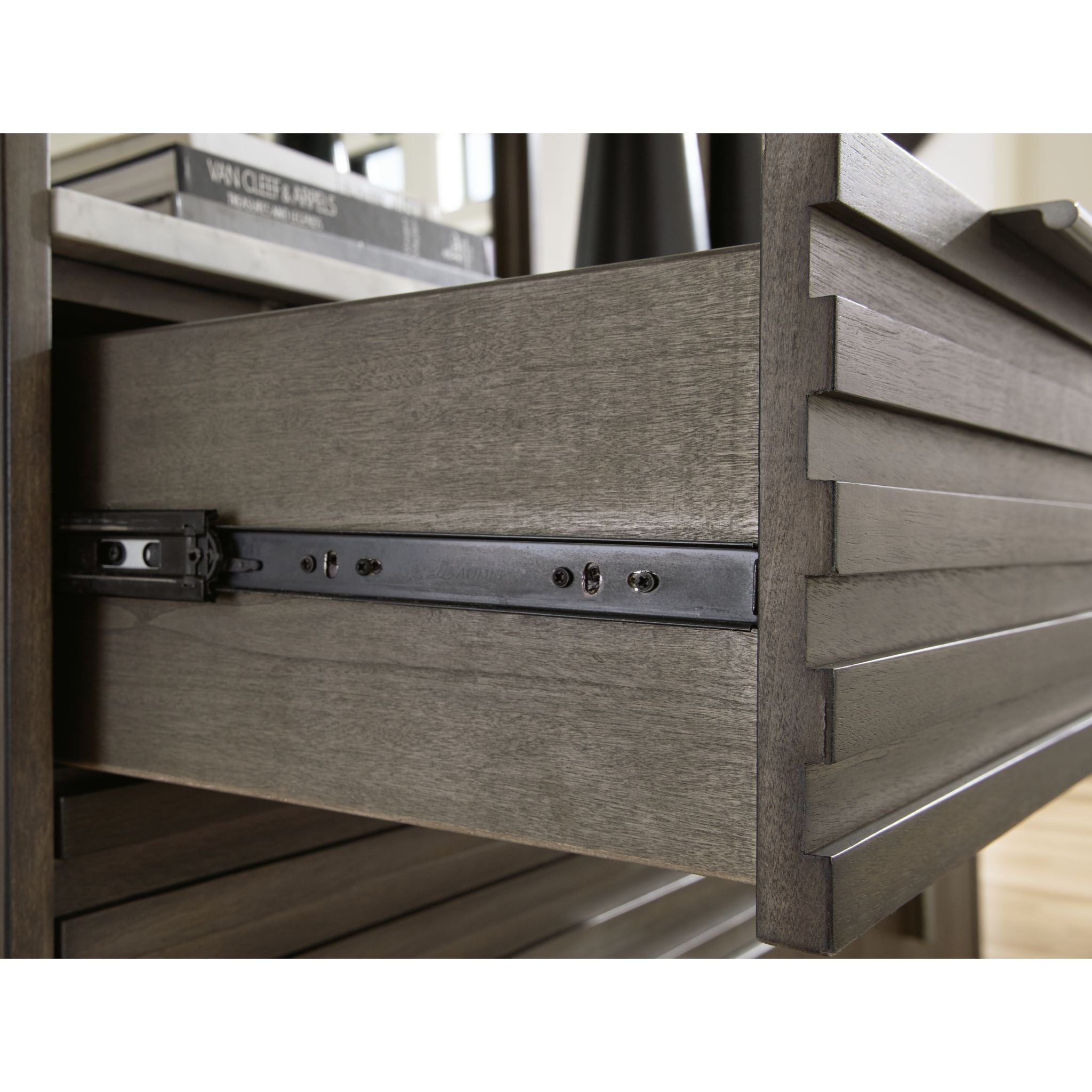 Arkenton Nightstand - Grayish Brown/White