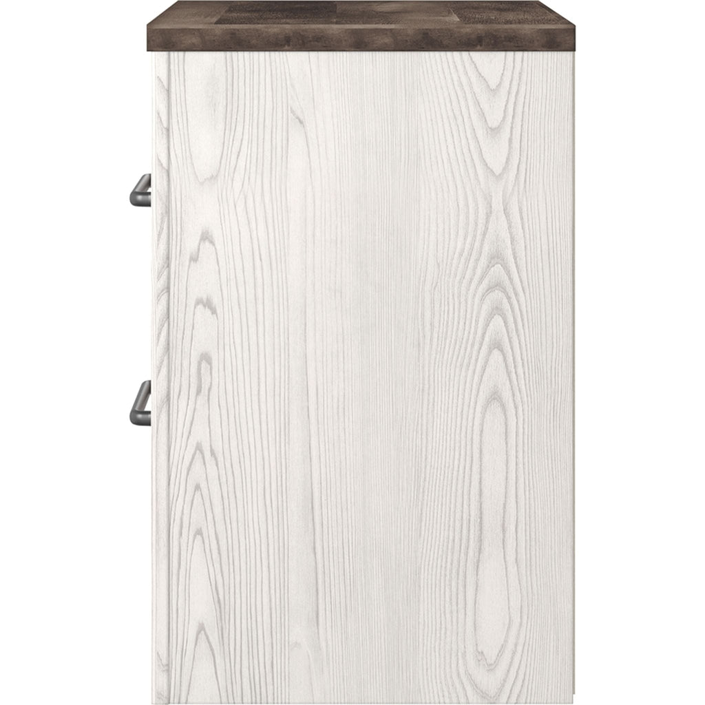 Gerridan Nightstand - White/Gray