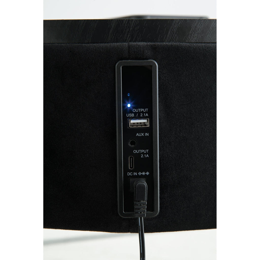 Nedman Accent Table with Speaker - Black/Gold Finish