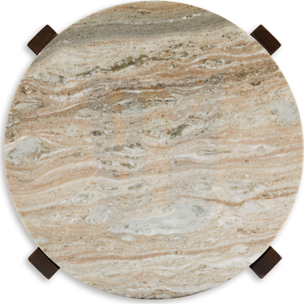 Tanidore End Table - Warm Brown