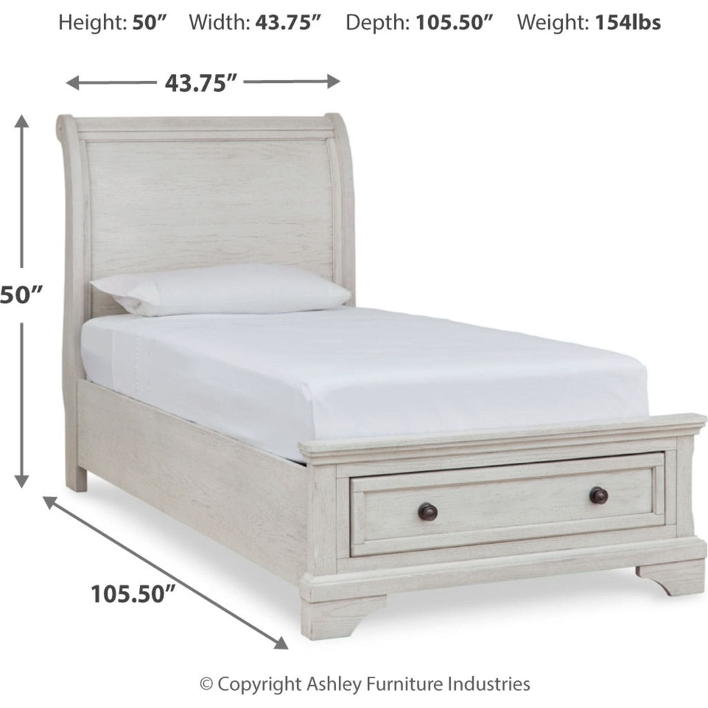 Robbinsdale Twin Sleigh Storage Bed