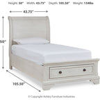 Robbinsdale Twin Sleigh Storage Bed