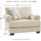 Monaghan Oversized Chair - Sandstone