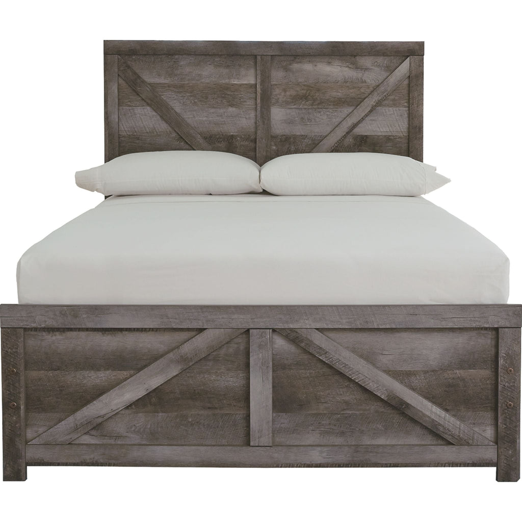 Wynnlow Crossbuck Panel Bed - Gray