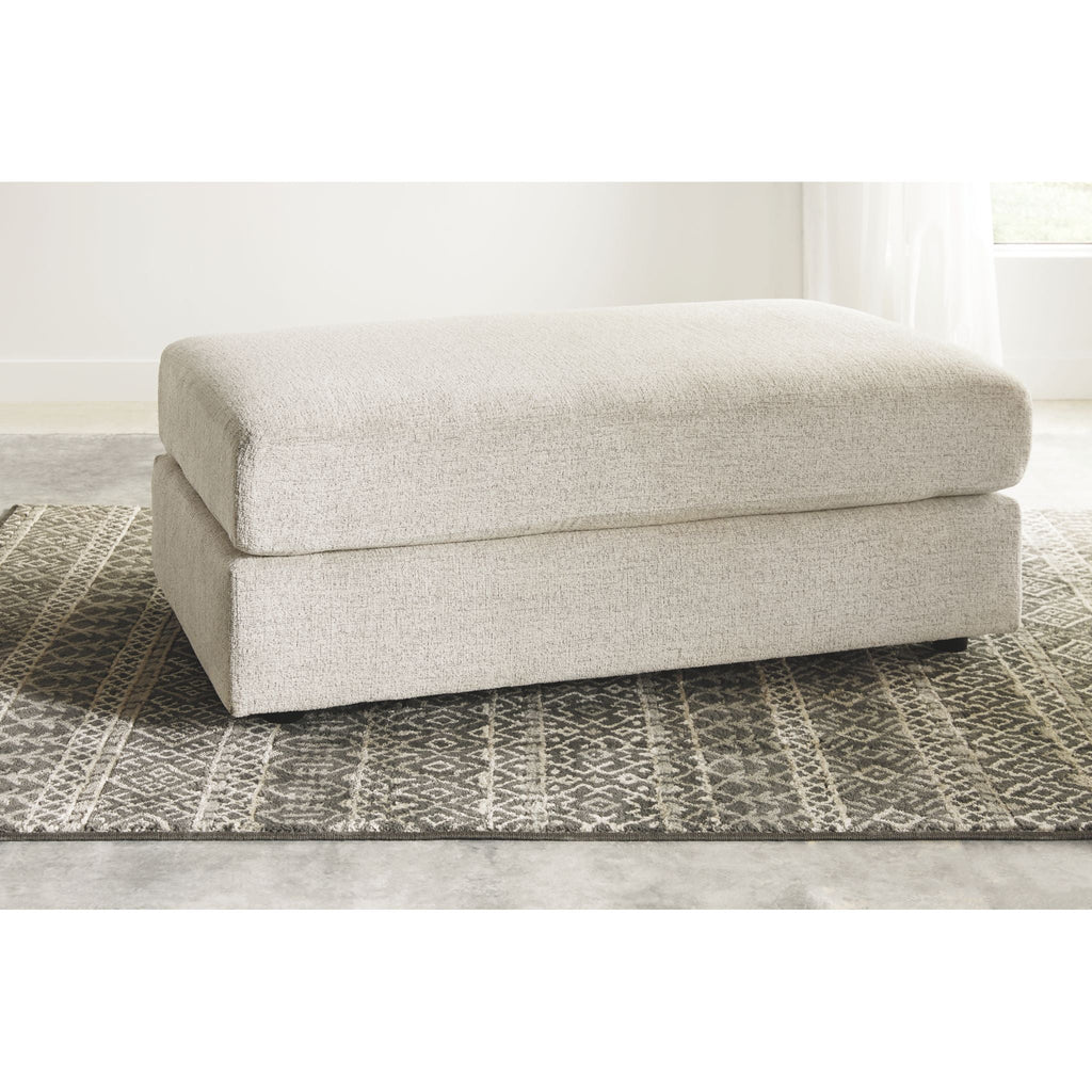 Soletren Oversized Accent Ottoman - Stone