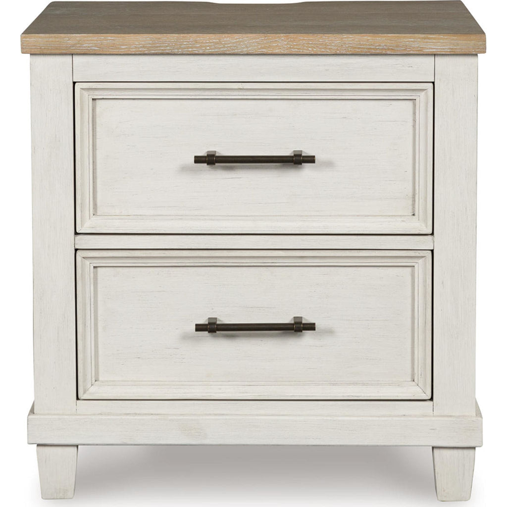 Shaybrock Nightstand - Antique White/Brown