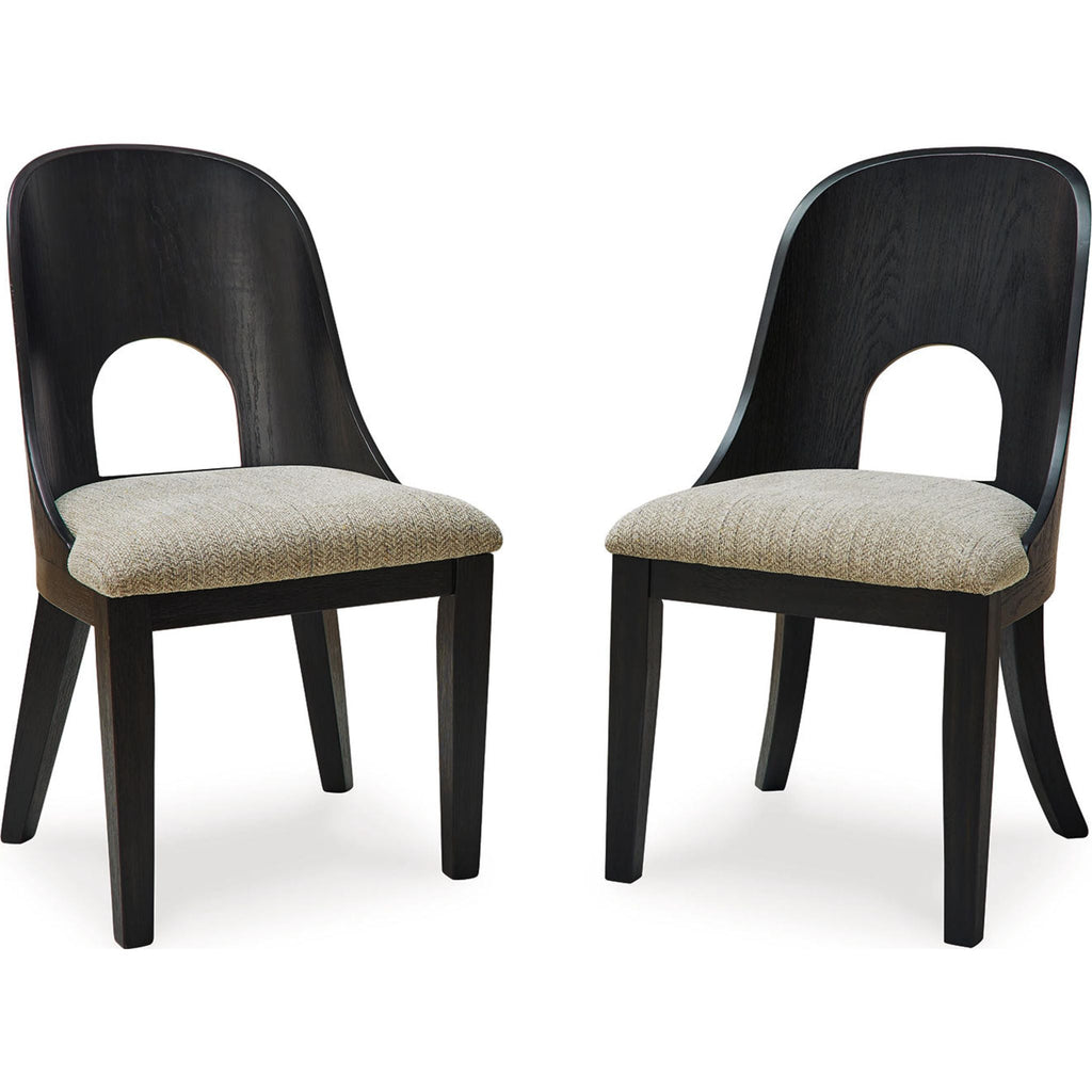 Rowanbeck Dining Chair - Gray/Black - (D821-01)