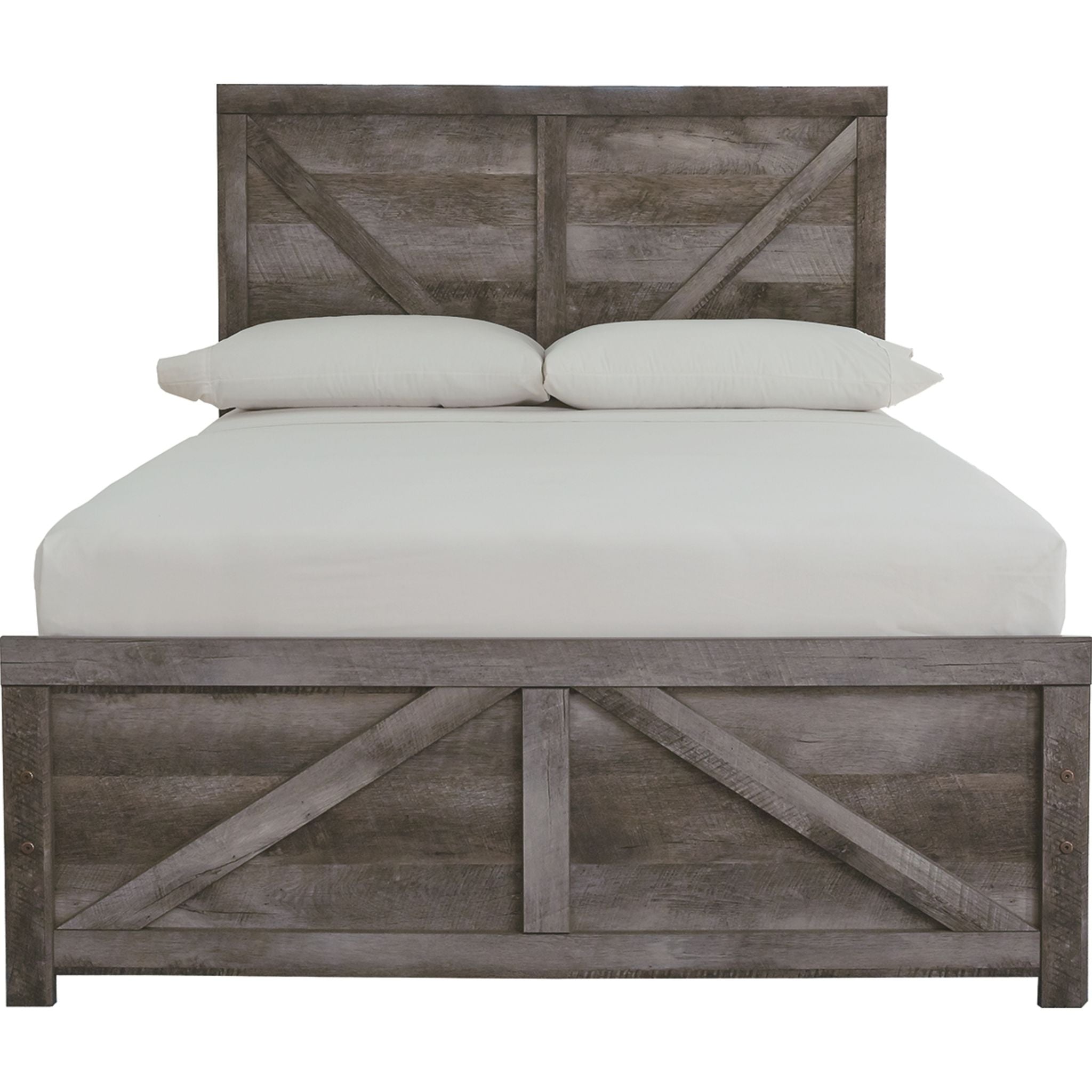 Wynnlow Crossbuck Panel Bed - Gray